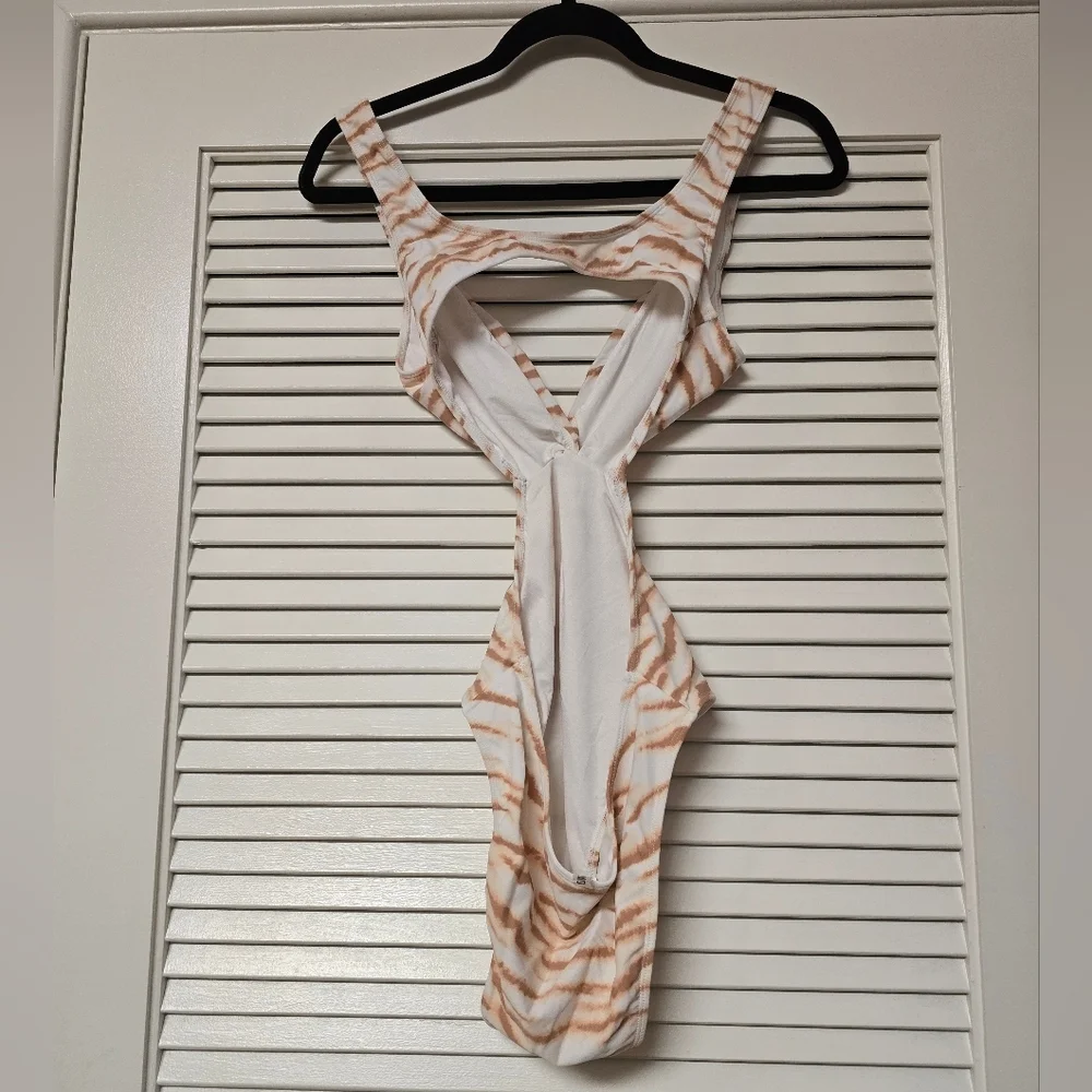 Forever 21 - Tie Dye Cut-Out One-Piece Bathing Suit